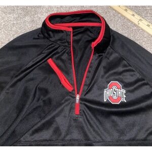 Ohio State University Buckeyes Performance Quarter Zip‎ Mens Medium NCAA Black